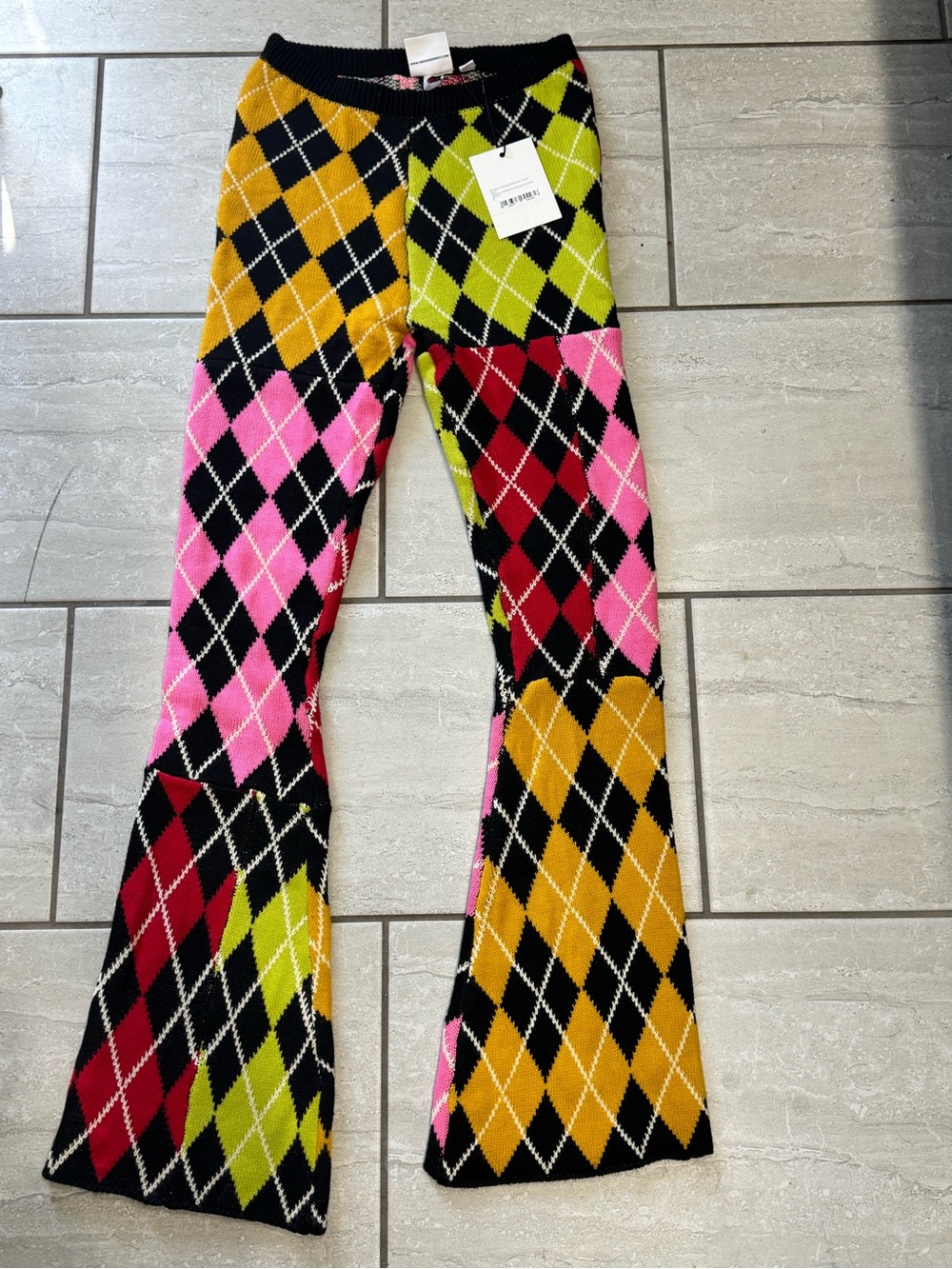 The Ragged Priest primary knIt pants are a size S but the fit is more like XXS.